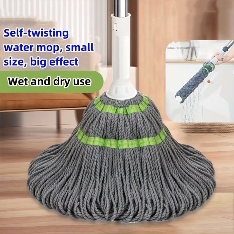 Hands-Free Self-Wringing String Mop For Easy Cleaning
