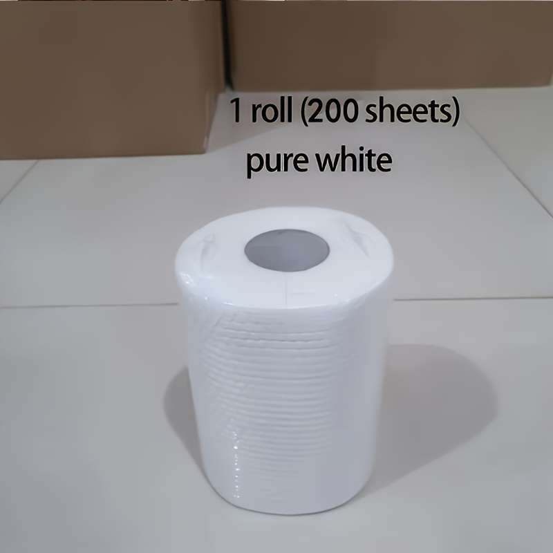 200 Sheets In a Roll Of Pure White Kitchen Paper Towels