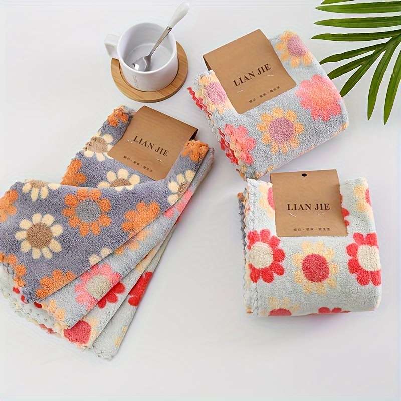 Bohemian Floral Towel Set Of 6