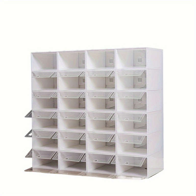 12 Plastic Shoe Storage Boxes