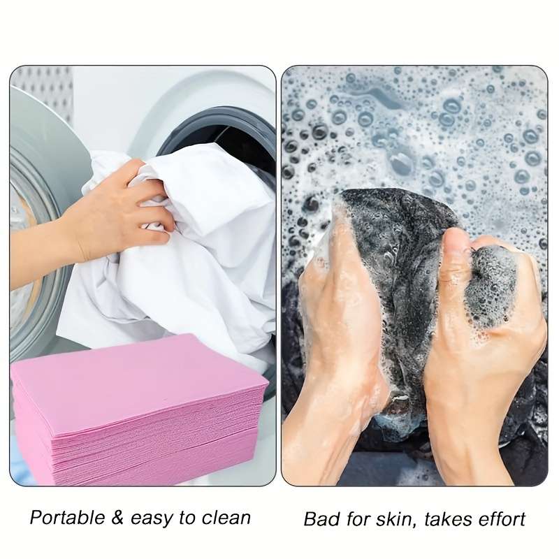 30pcs Pink Laundry Sheets - Long-Lasting Scent
