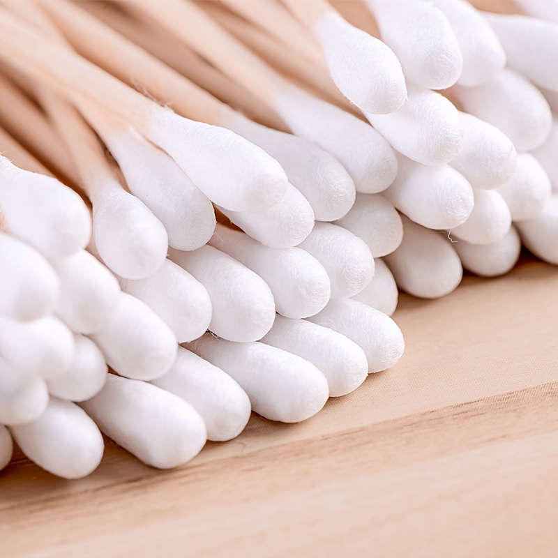 100pcs Dual-Tipped Swabs For Makeup Removal & Ear Cleaning