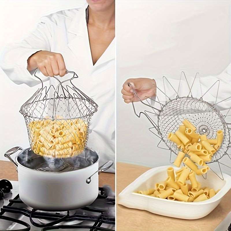 Stainless Steel Folding Fry Basket