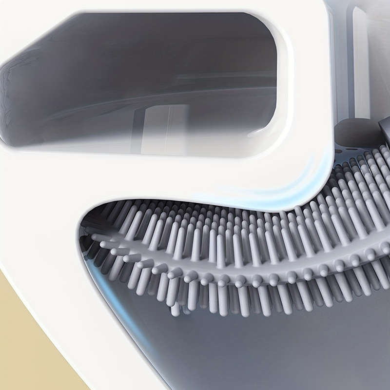 1pc Easy-Clean Silicone Toilet Brush