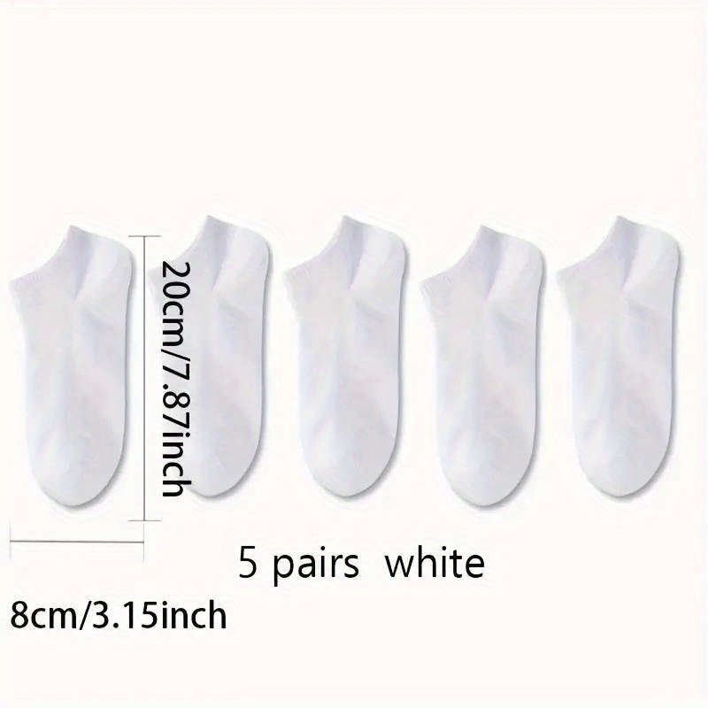 100% Cotton Ankle Socks For All Seasons - 5 Pairs Pack