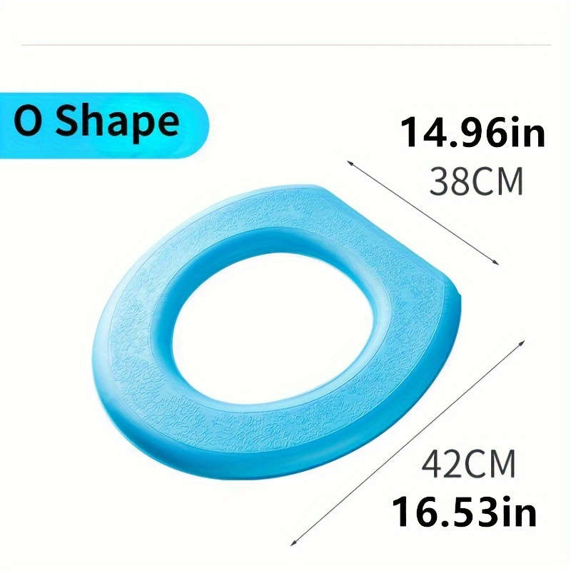 Waterproof Synthetic Rubber Toilet Seat Cover - Reusable
