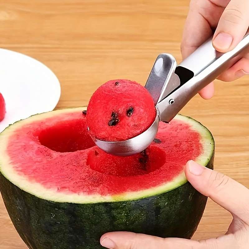 Versatile Stainless Steel Ice Cream Scoop & Fruit Ball Spoon