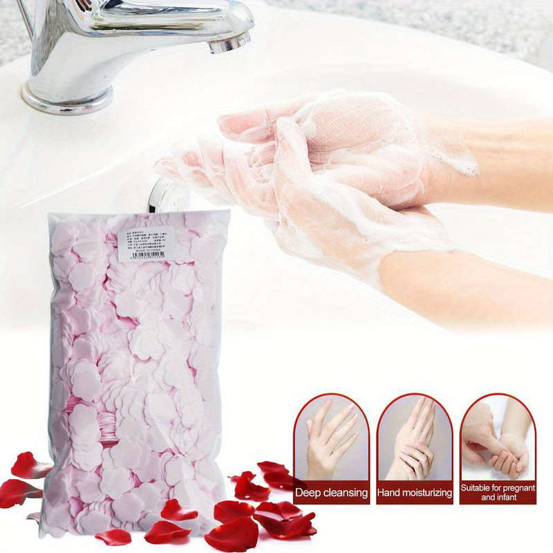 1000pcs Clean Petals Perfume Disposable Hand Soap Flakes