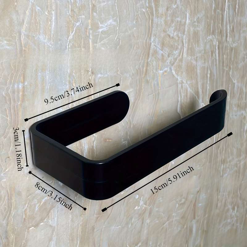 Easy-Install Self-Adhesive Toilet Paper Holder - No Drilling Required