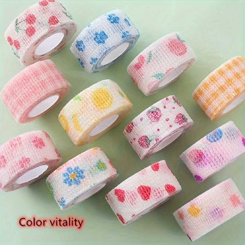 3pcs Random Multicolor Mixed Non-Woven Self-Adhesive Bandage