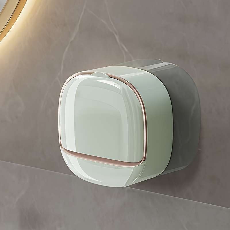 Easy-Install No-Drill Double Layer Soap Dish With Lid