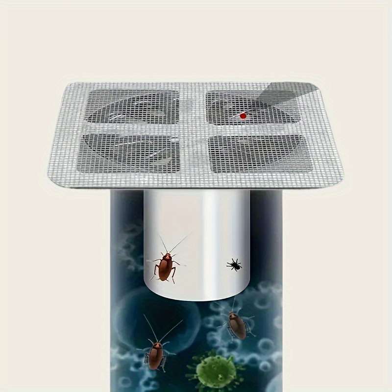 50pcs Hair Catcher Drains For Shower, Metal Mesh Filter