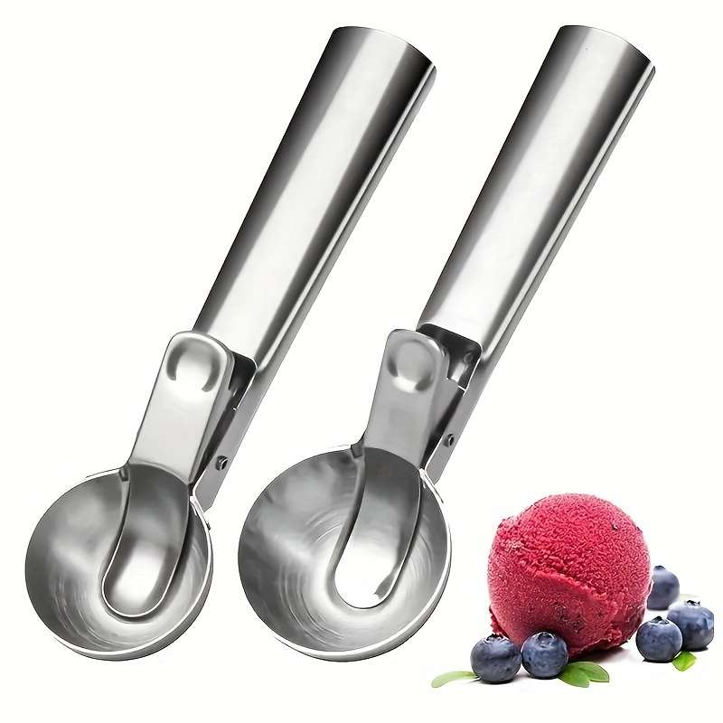 Versatile Stainless Steel Ice Cream Scoop & Fruit Ball Spoon