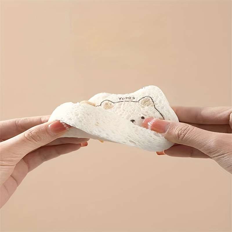 Buy 4 Get 1 Free - Wood Pulp Dishcloth Non-Stick Oil Kitchen Dish Sponge Wipe