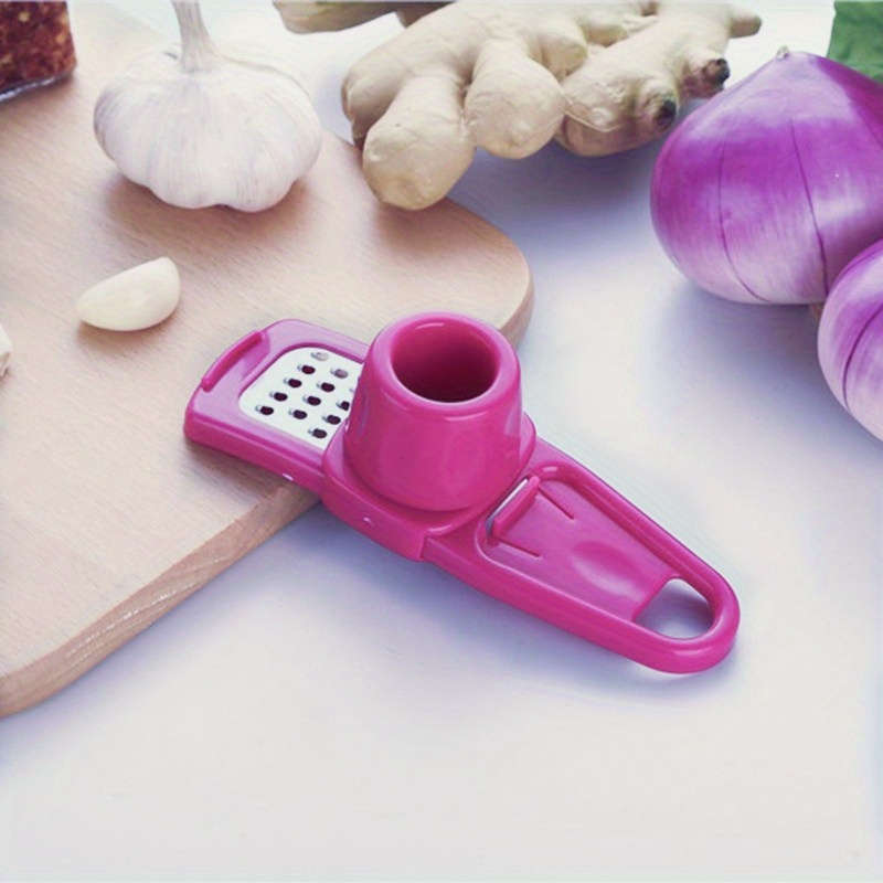 Rose Red Ergonomic Garlic Press