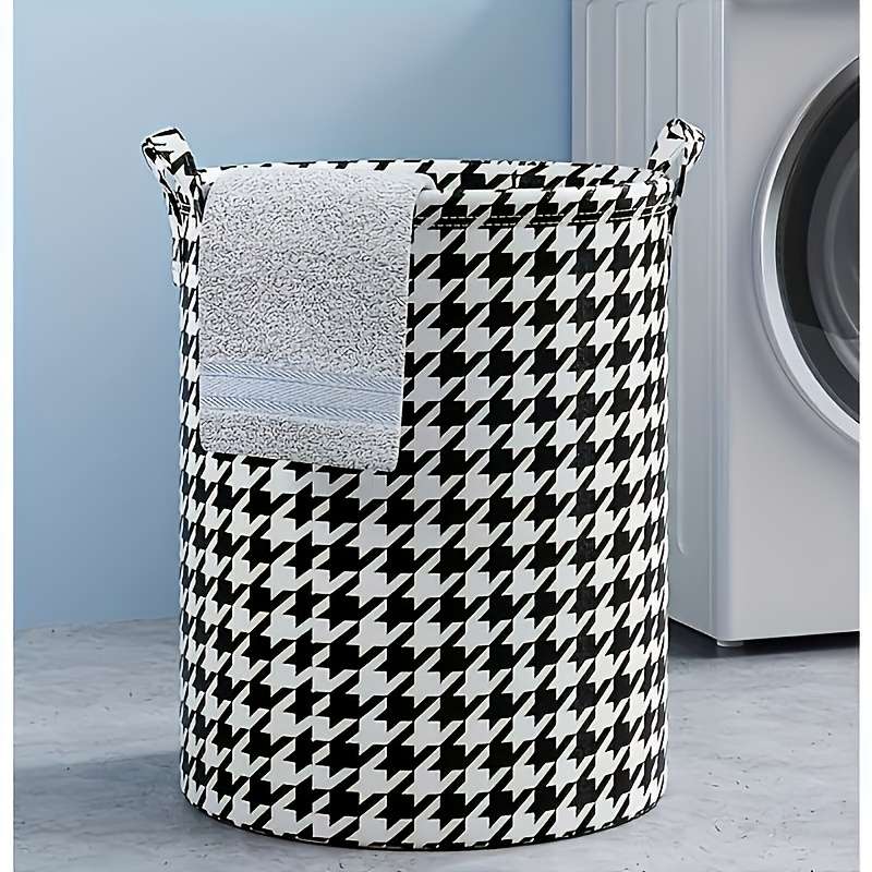 Foldable Fabric Storage Basket With Handlesa