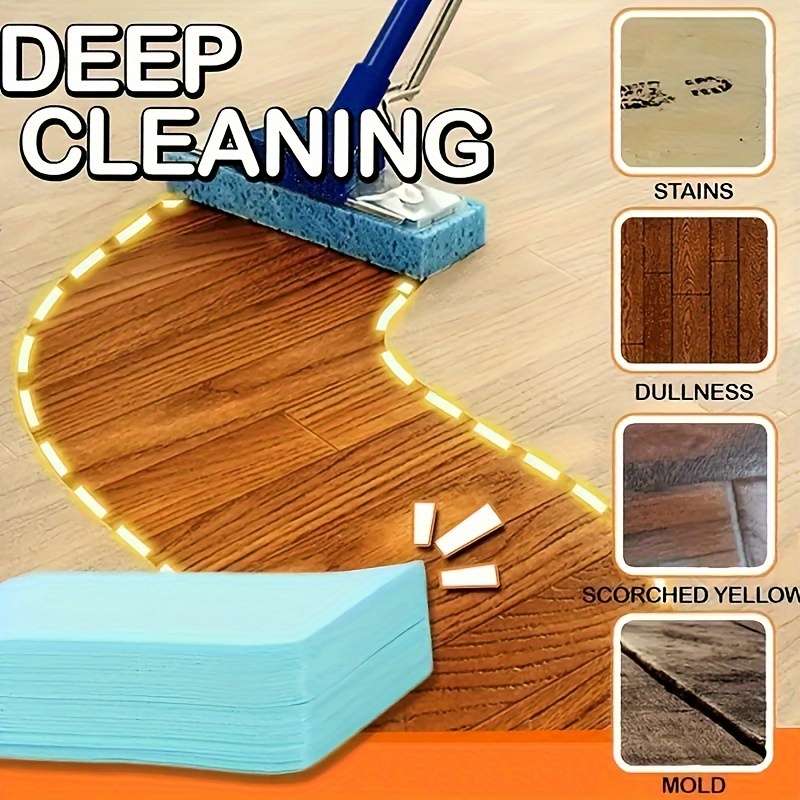 30pcs Toilet Cleaner Sheets Floor Cleaning Tablets