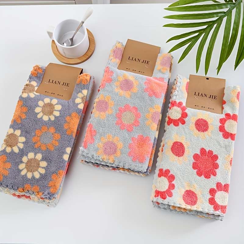 Bohemian Floral Towel Set Of 6