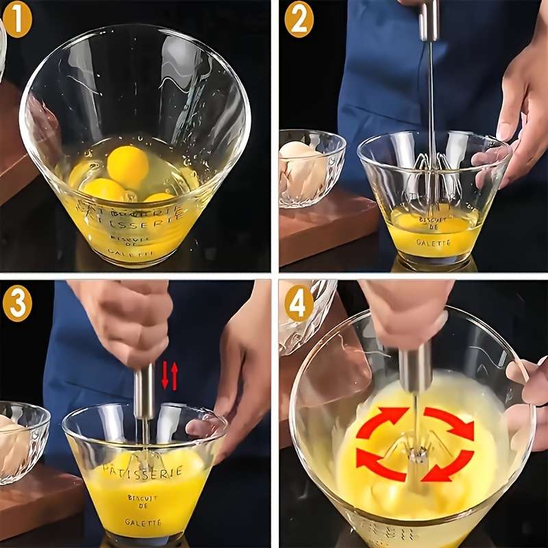 Stainless Steel Multi-Function Whisk And Milk Frother,
