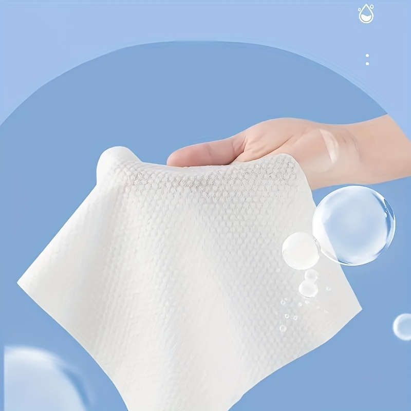 100pcs Premium Organic Disposable Face Towels