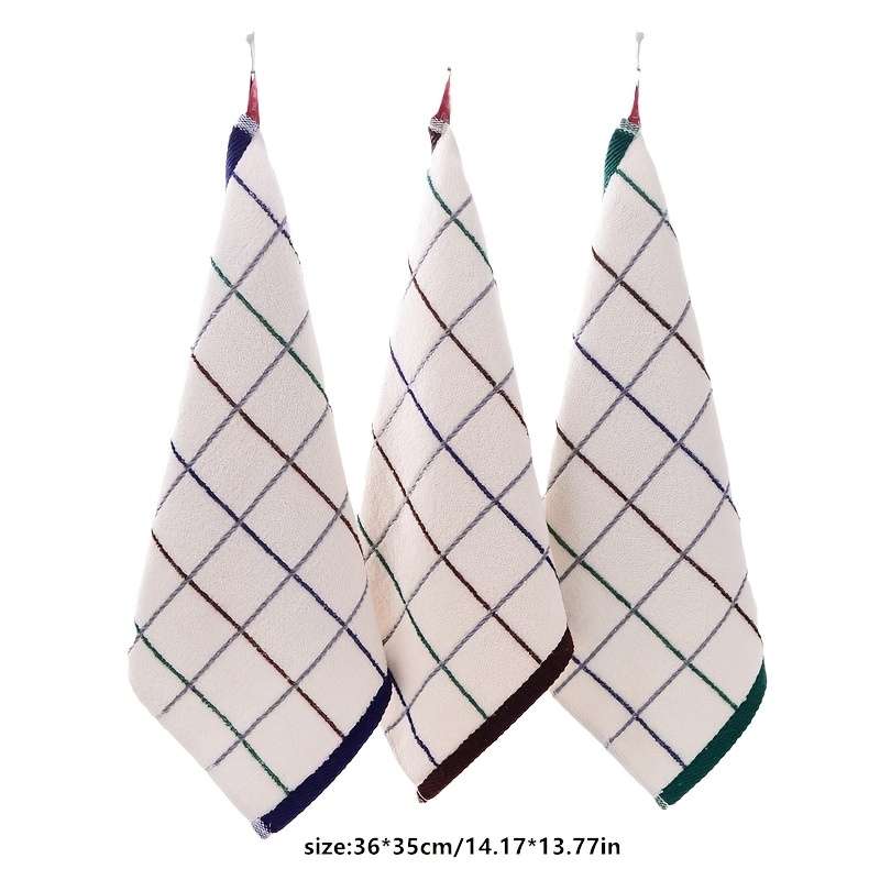 1Pc Plain Cotton Square Towel, Face Towel, Soft And Absorbent
