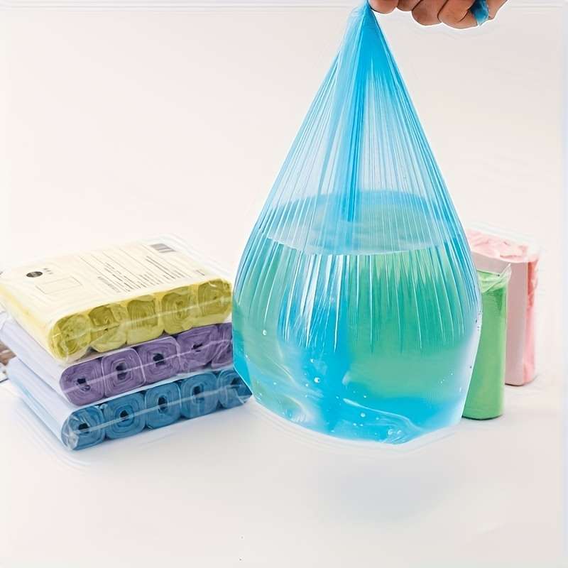 Pack Of 5 Rolls, 100pcs Disposable Trash Bags,