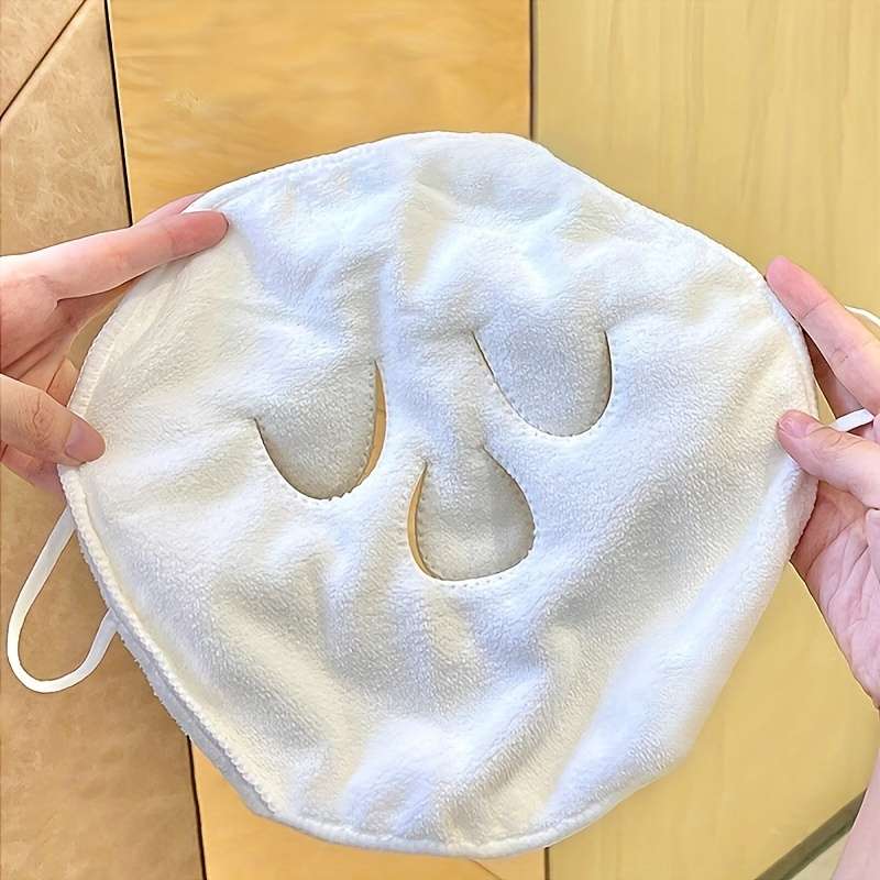 1pc Reusable Hot And Cold Facial Mask Towel For Skin Care