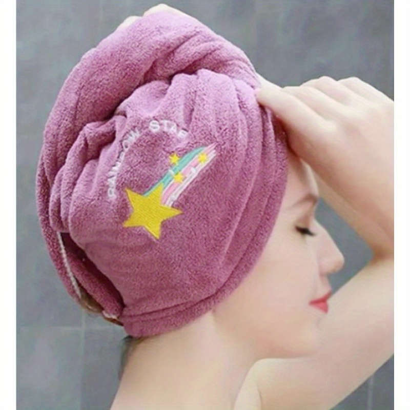 Ultra-Soft Microfiber Hair Towel Wrap - Quick Dry, Super Absorbent