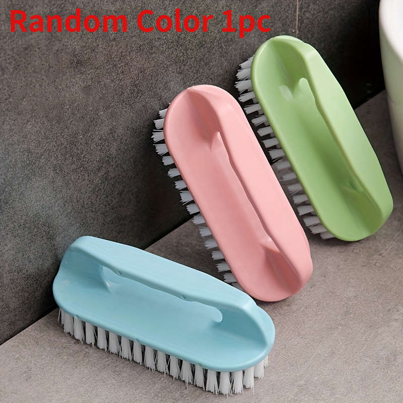 1pc Multi-Functional 3-Sided Soft Bristle Laundry Brush With Long Handle