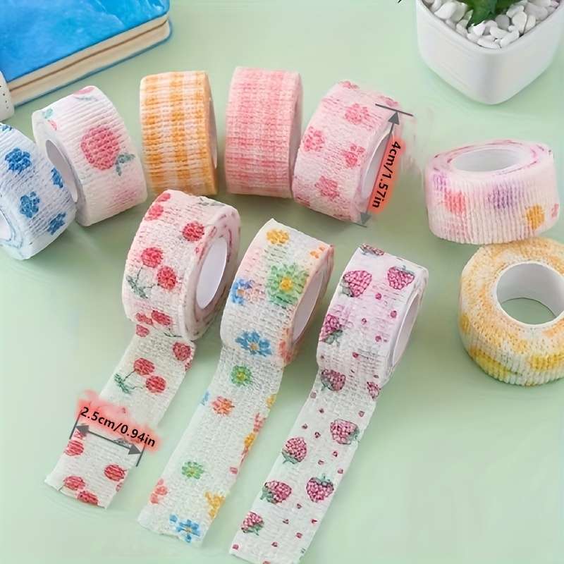 3pcs Random Multicolor Mixed Non-Woven Self-Adhesive Bandage