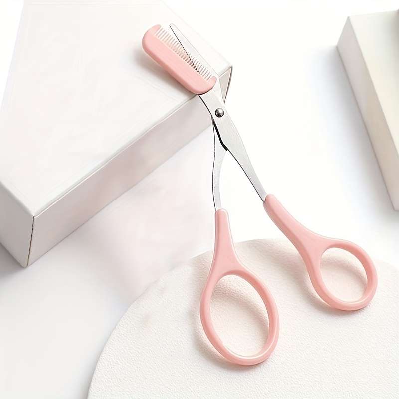 Stainless Steel Eyebrow Razor With Comb - Dual-Use