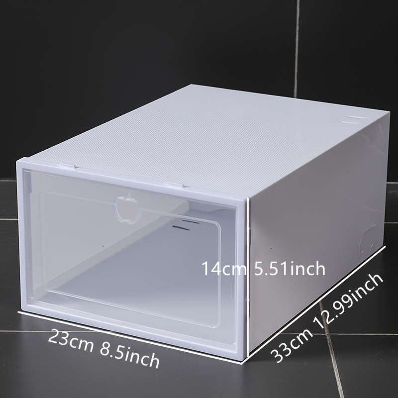 12 Plastic Shoe Storage Boxes