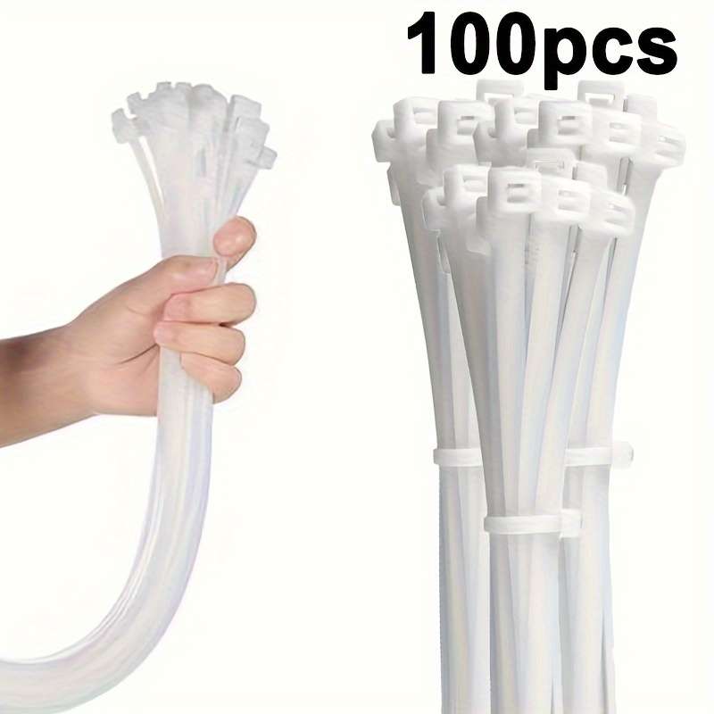 100pcs Heavy Duty Premium Nylon Cable Ties Set - Water