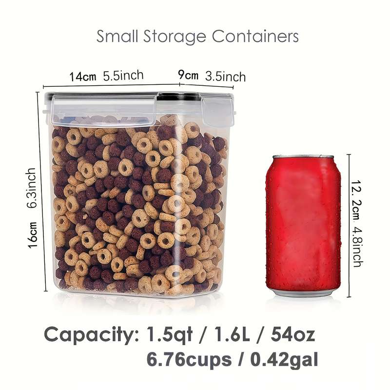 2/6pcs Storage Containers, Multipurpose Airtight Food Storage Containers With Lid