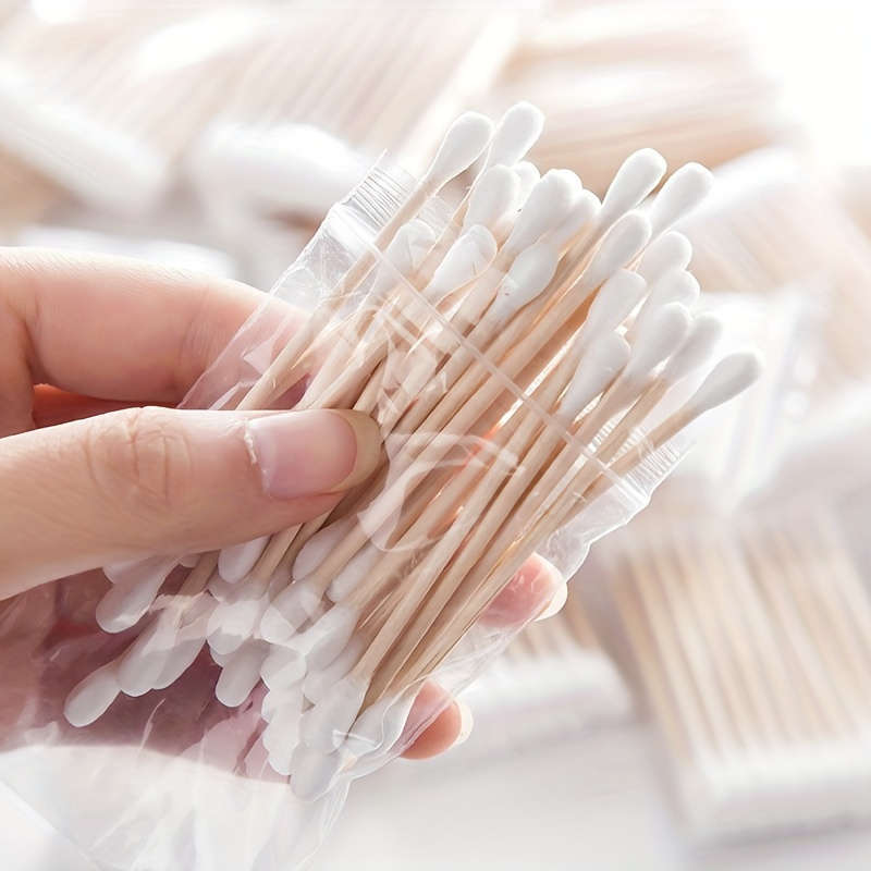 100pcs Dual-Tipped Swabs For Makeup Removal & Ear Cleaning