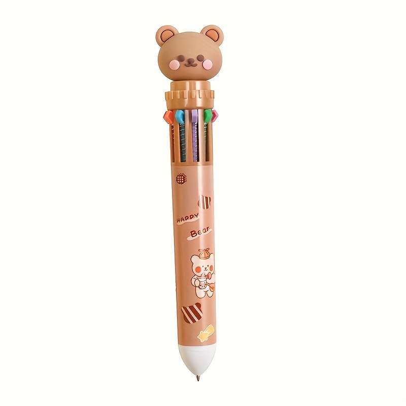 1 10-Color Cute Cartoon Panda Ballpoint Pen