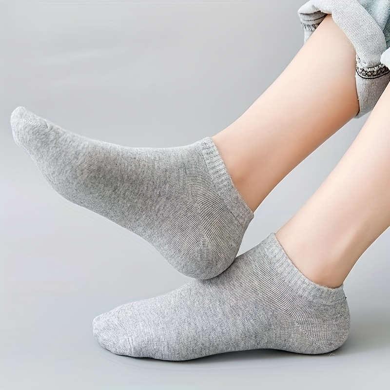 100% Cotton Ankle Socks For All Seasons - 5 Pairs Pack