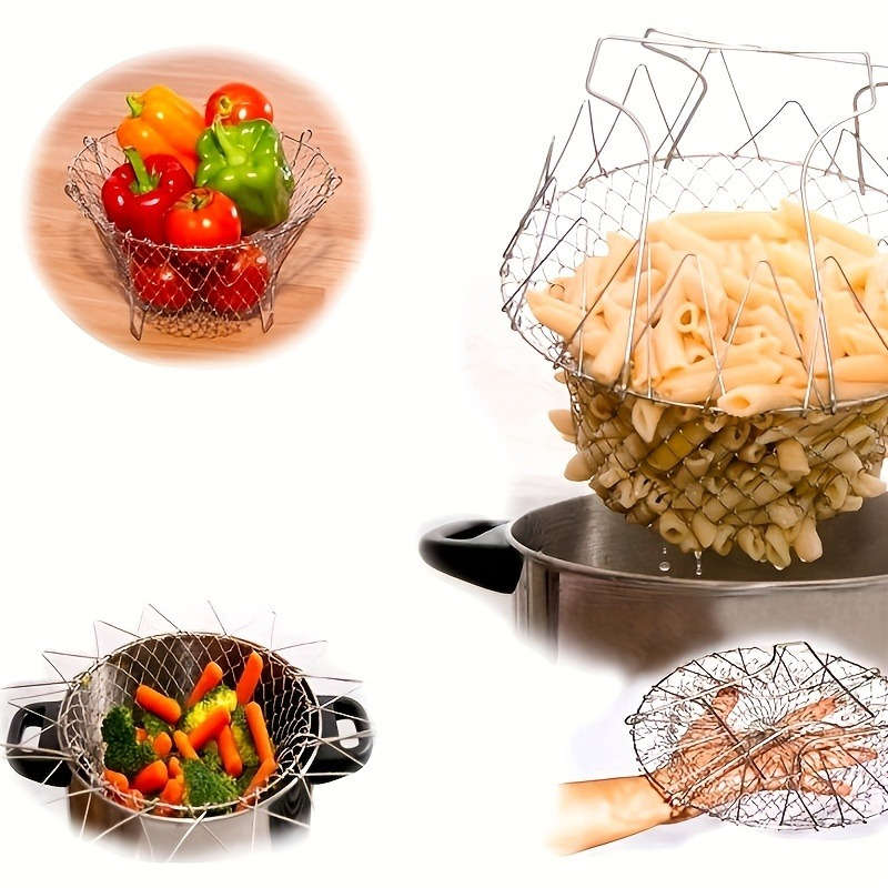 Stainless Steel Folding Fry Basket
