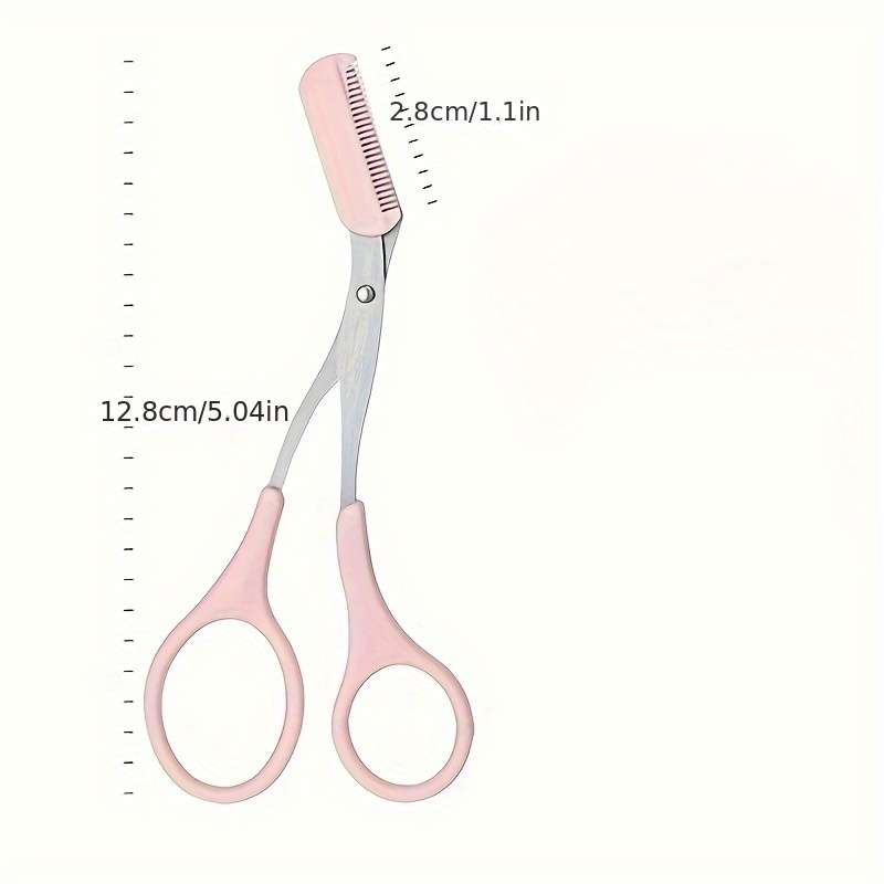 Stainless Steel Eyebrow Razor With Comb - Dual-Use