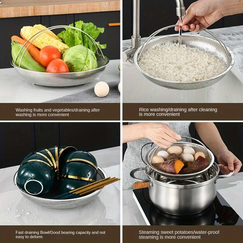 Electricity-Free Stainless Steel Kitchen Basket