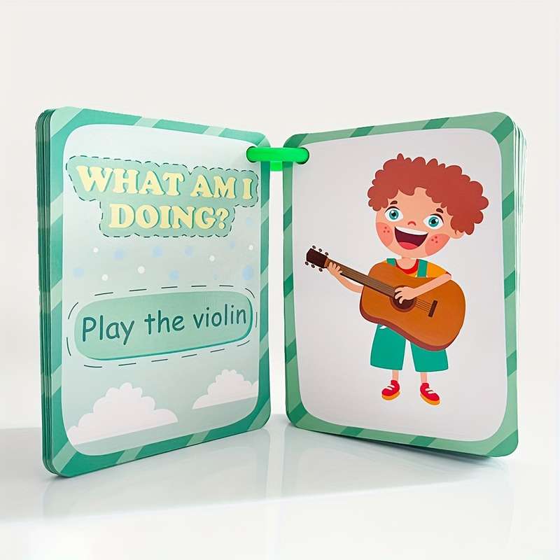 50 Cards My Daily Routine Action Verbs Flash Cards Educational Flash