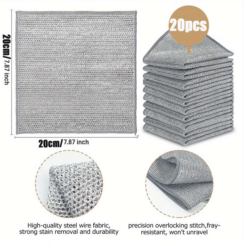 Pack Of 10pcs Multi-Functional Non-Stick Easy To Clean Rags