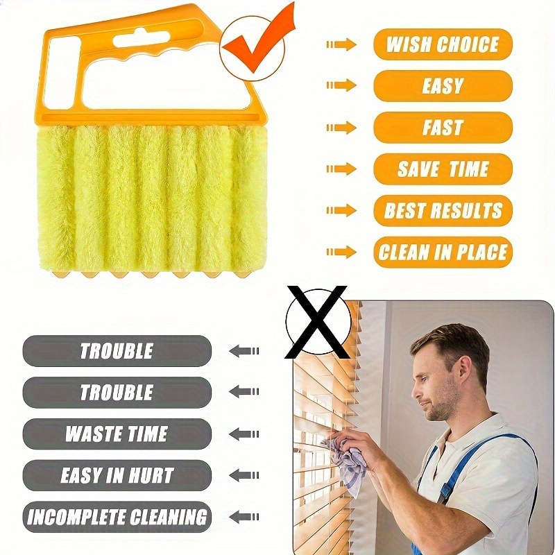 Deluxe Pe Microfiber Washable Window Cleaning Brushes