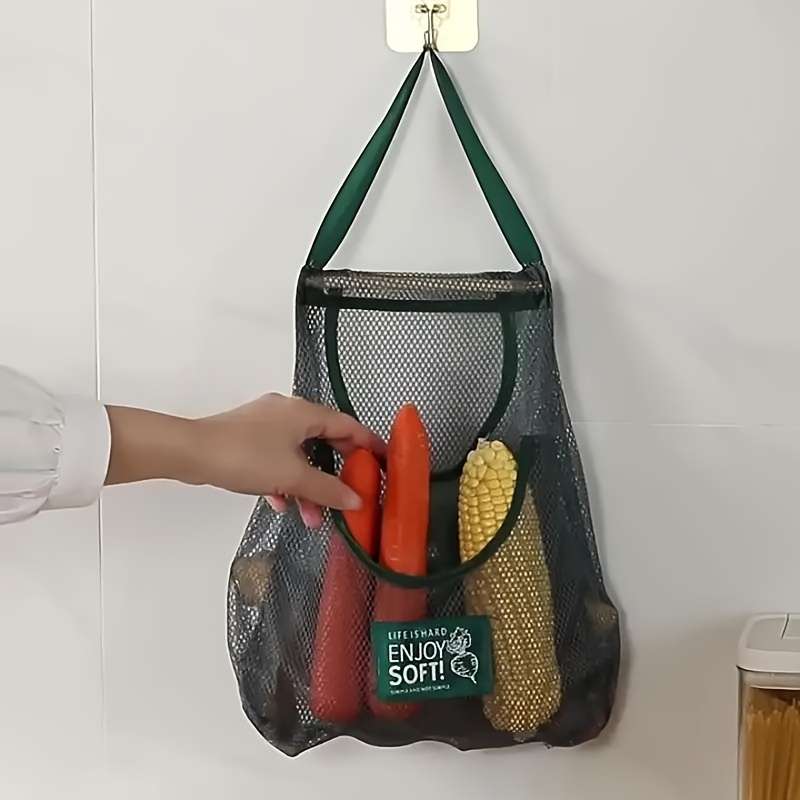 1pc Minimalist Polyester Mesh Kitchen Storage Bag