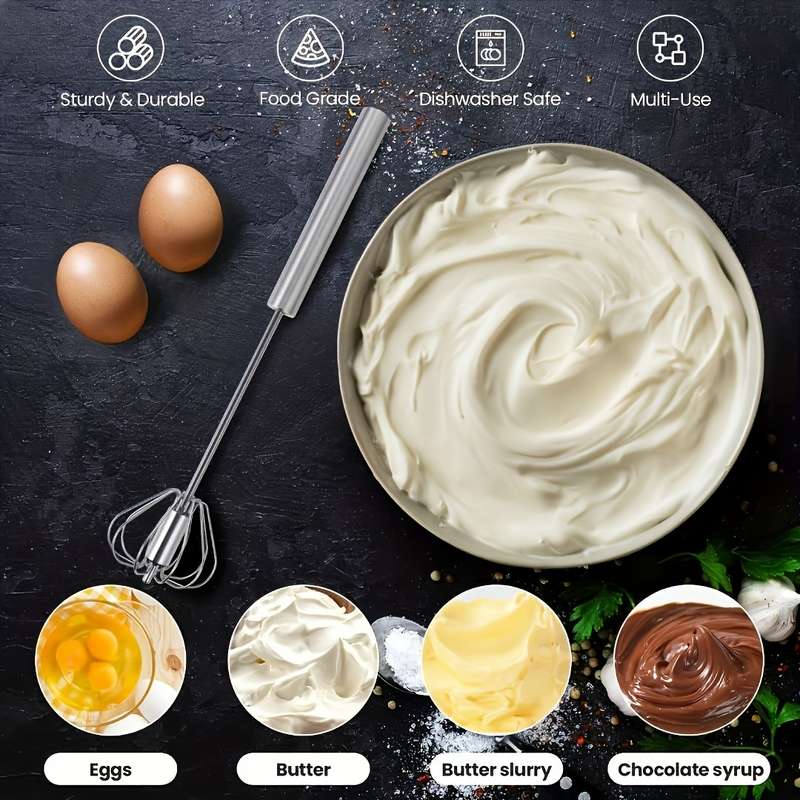 Stainless Steel Multi-Function Whisk And Milk Frother,