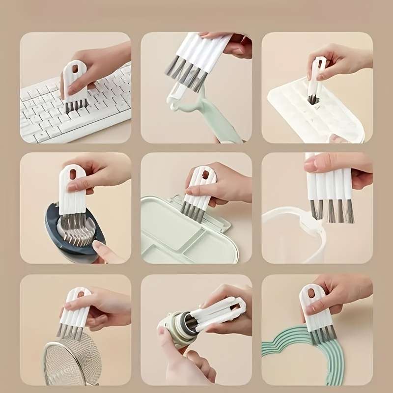 Multi-Purpose Plastic Cleaning Brush, Handheld Keyboard Duster