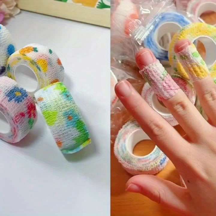 3pcs Random Multicolor Mixed Non-Woven Self-Adhesive Bandage
