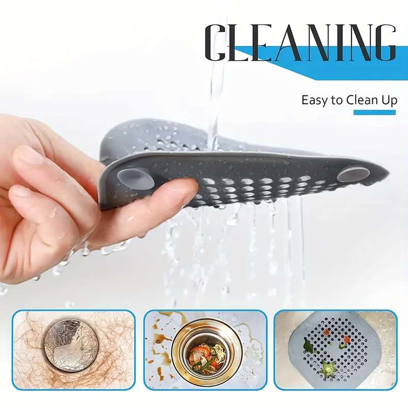 1pc Silicone Hair Catcher Drain Strainer
