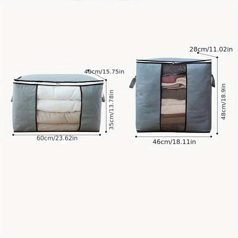 Large Capacity Storage Box, Zipper Portable Organizer