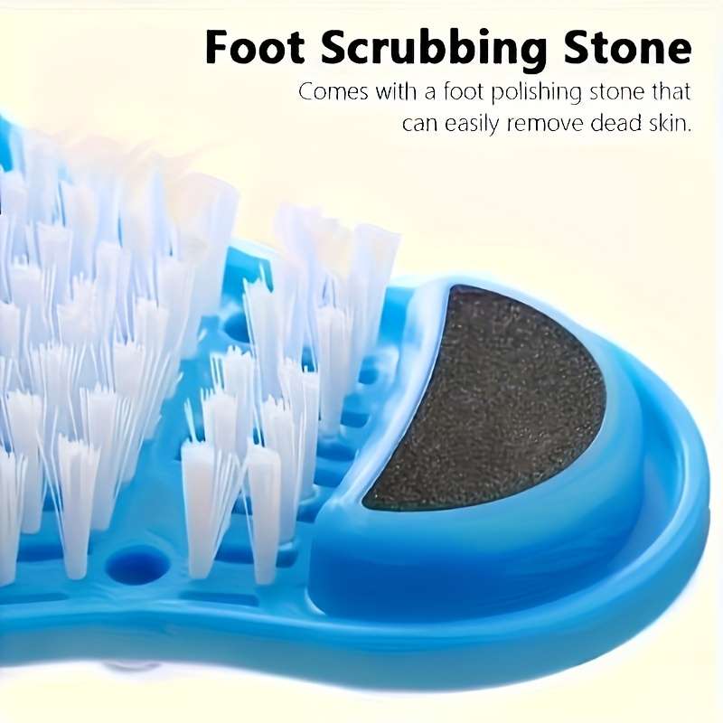 Soothing, Easy-Clean Foot Scrubber & Massager Slippers